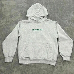 RNBW World Hoodie Mens Medium Gray Feel Real Cannabis Brand Hooded Merch